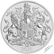 2025 Coat of Arms of His Majesty King Charles III £5 BU